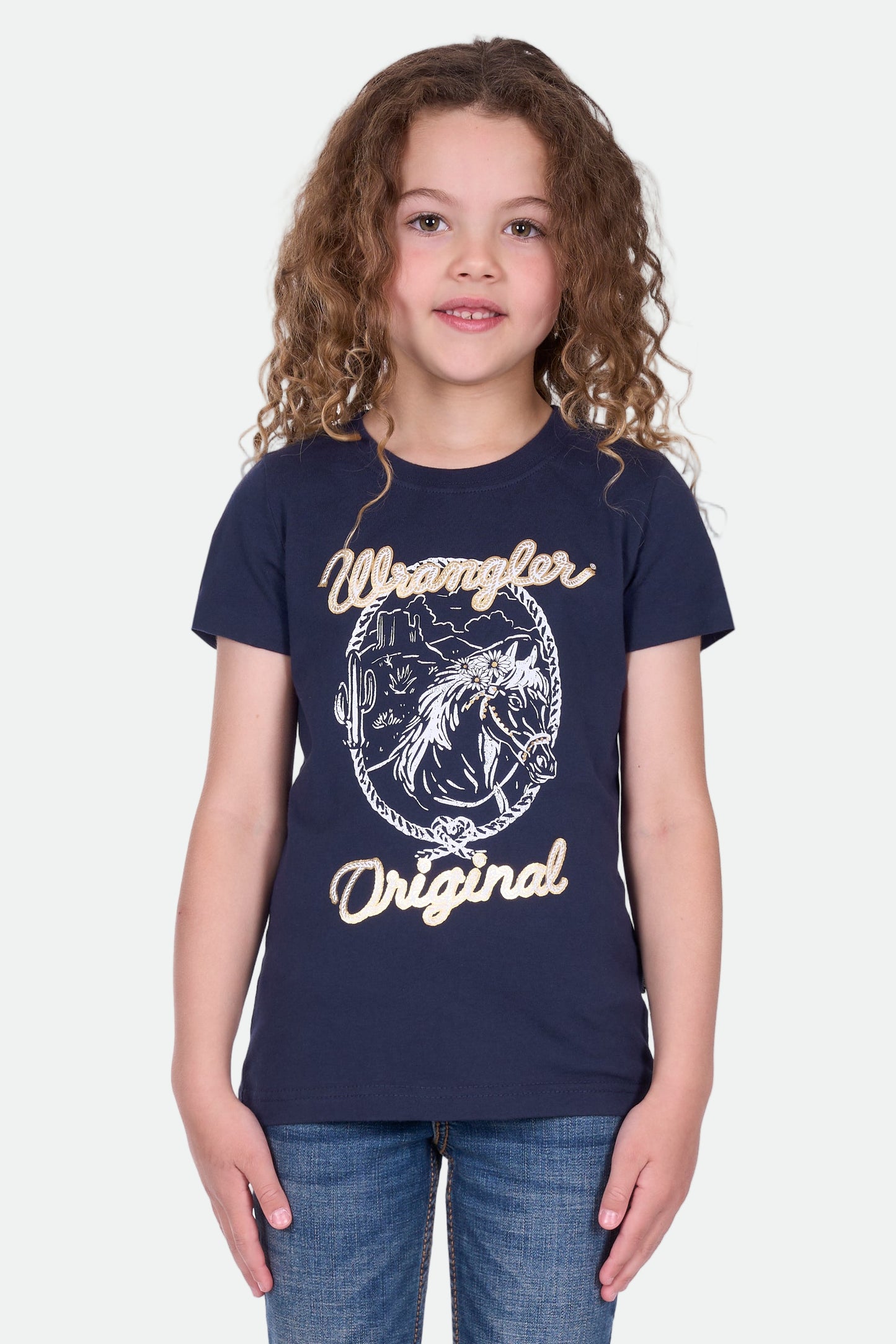 Wrangler Girl's GLENDA SS Tee - Navy
