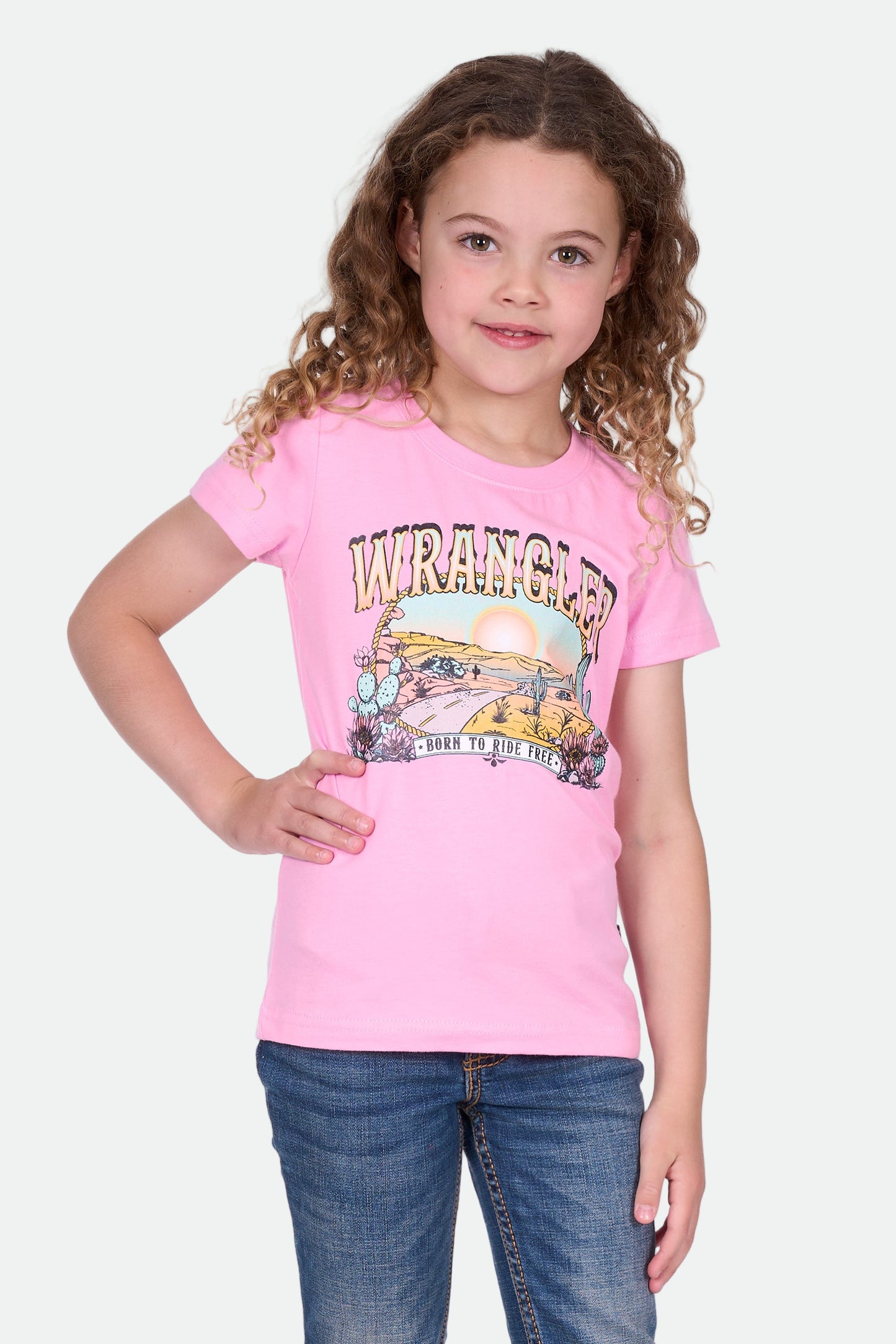 Wrangler Girl's CHERIE SS Tee - Pink