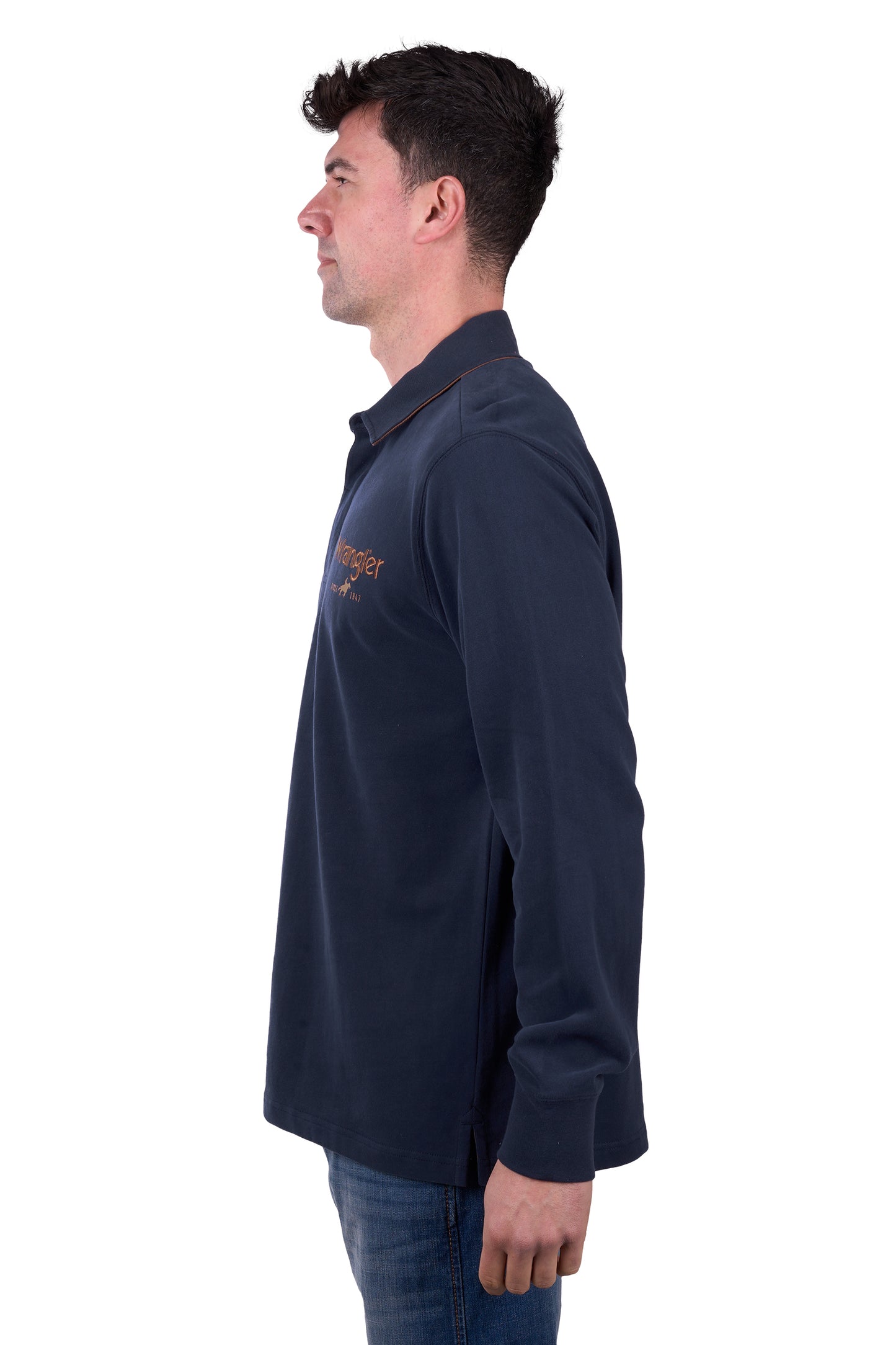 Wrangler Men’s Nash Rugby - Navy