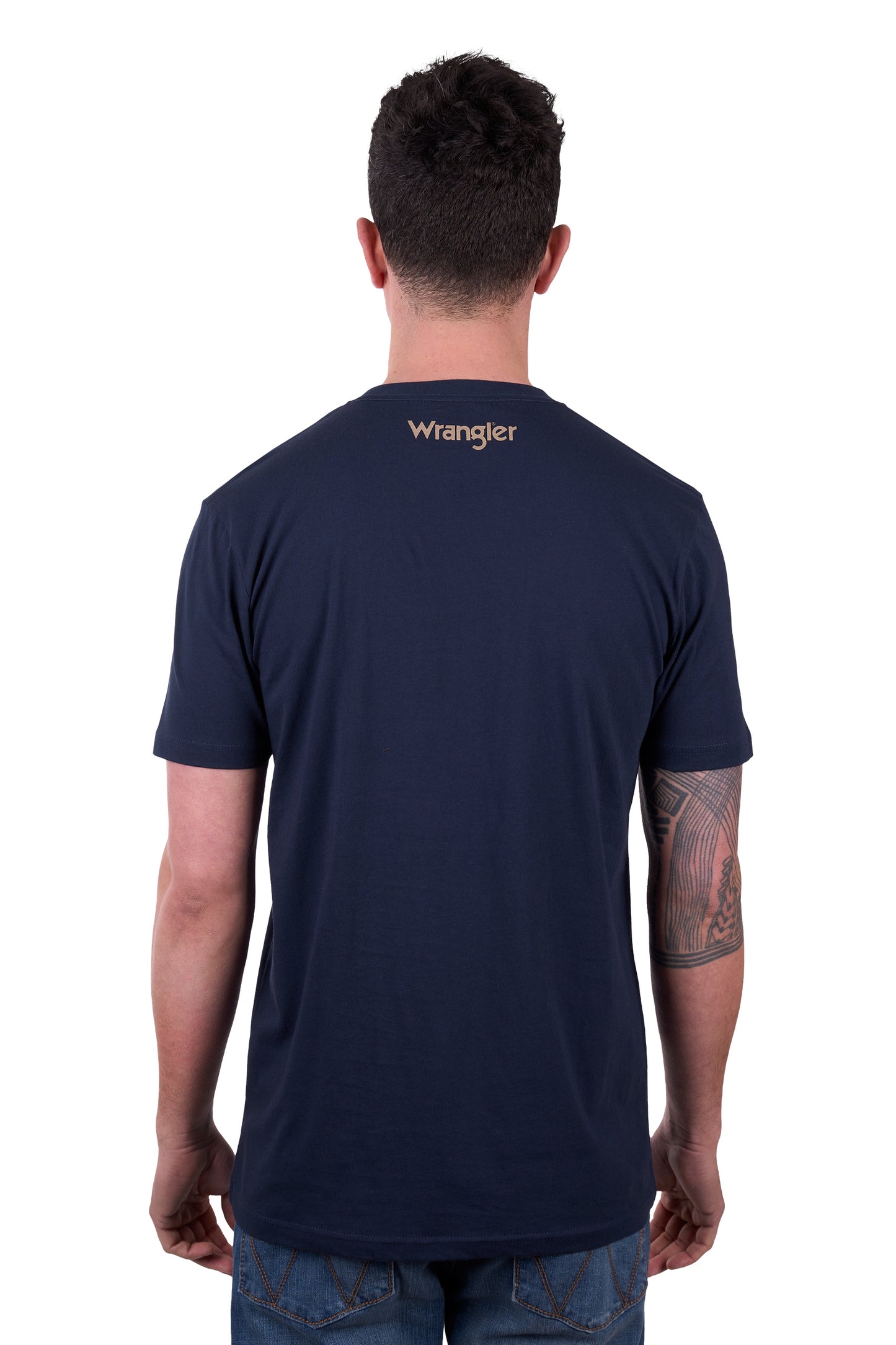 Wrangler MENS ADAM SS TEE - NAVY