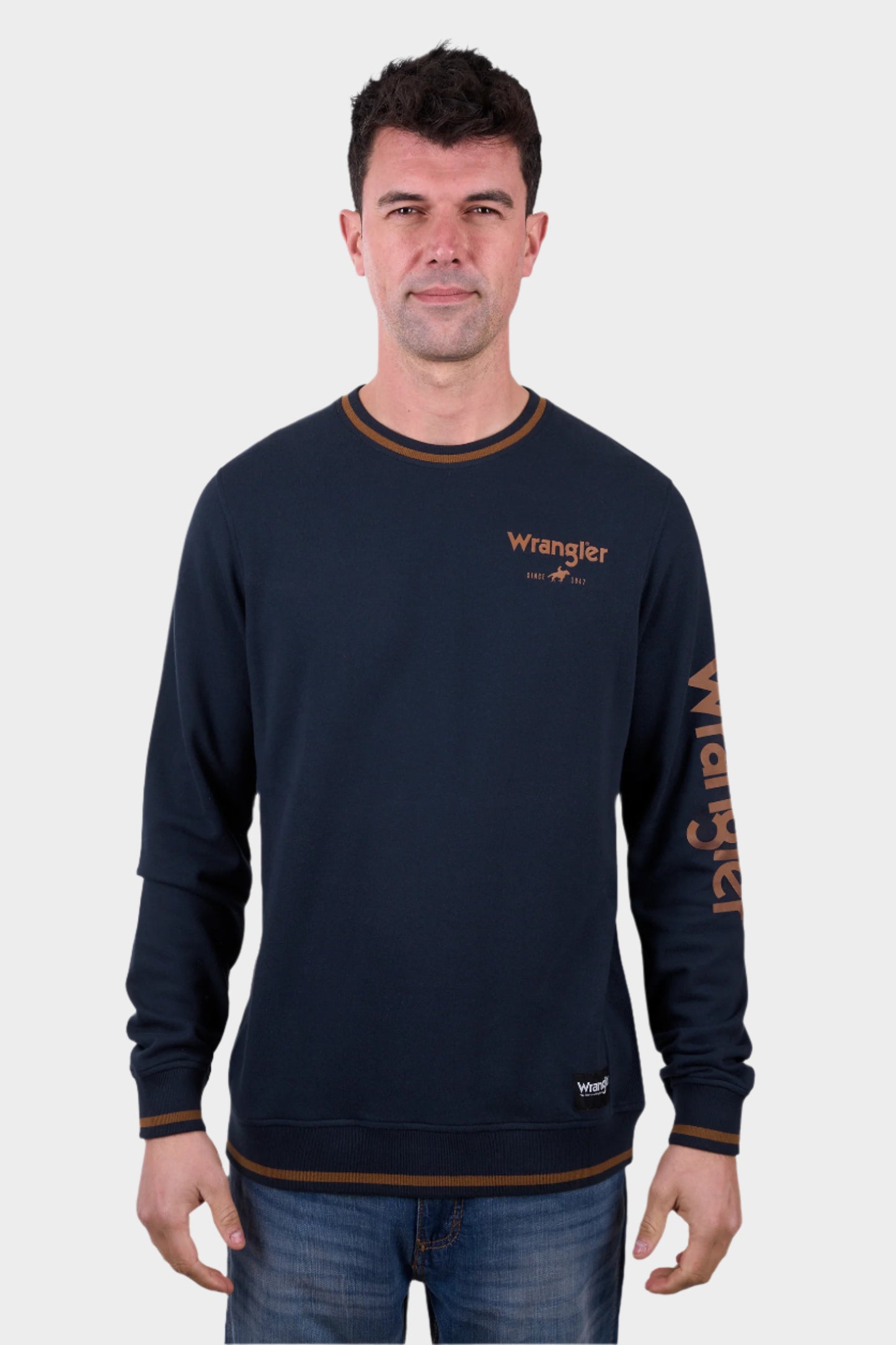 Wrangler Men's Dion Crew - Navy