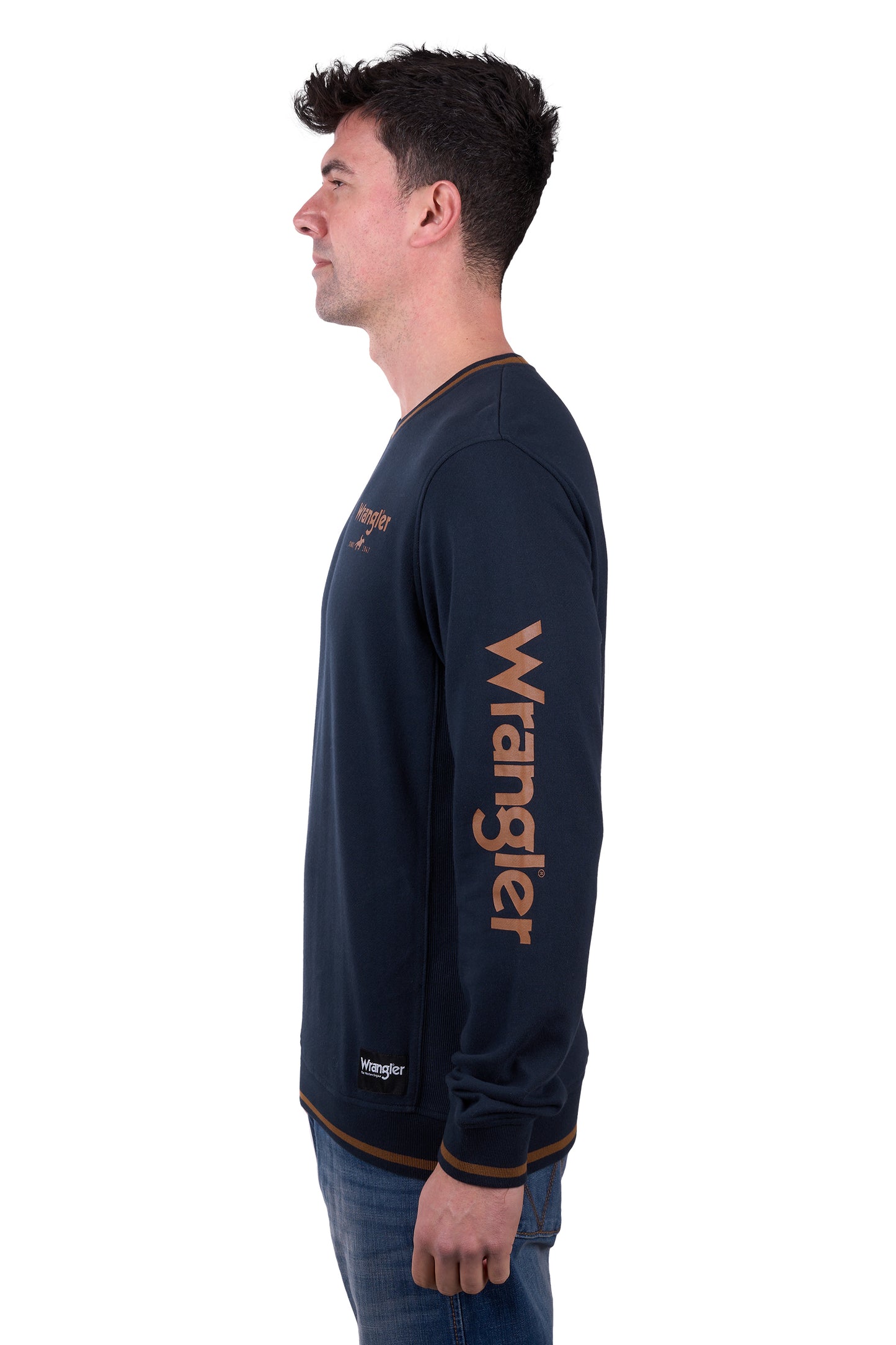 Wrangler Men's Dion Crew - Navy