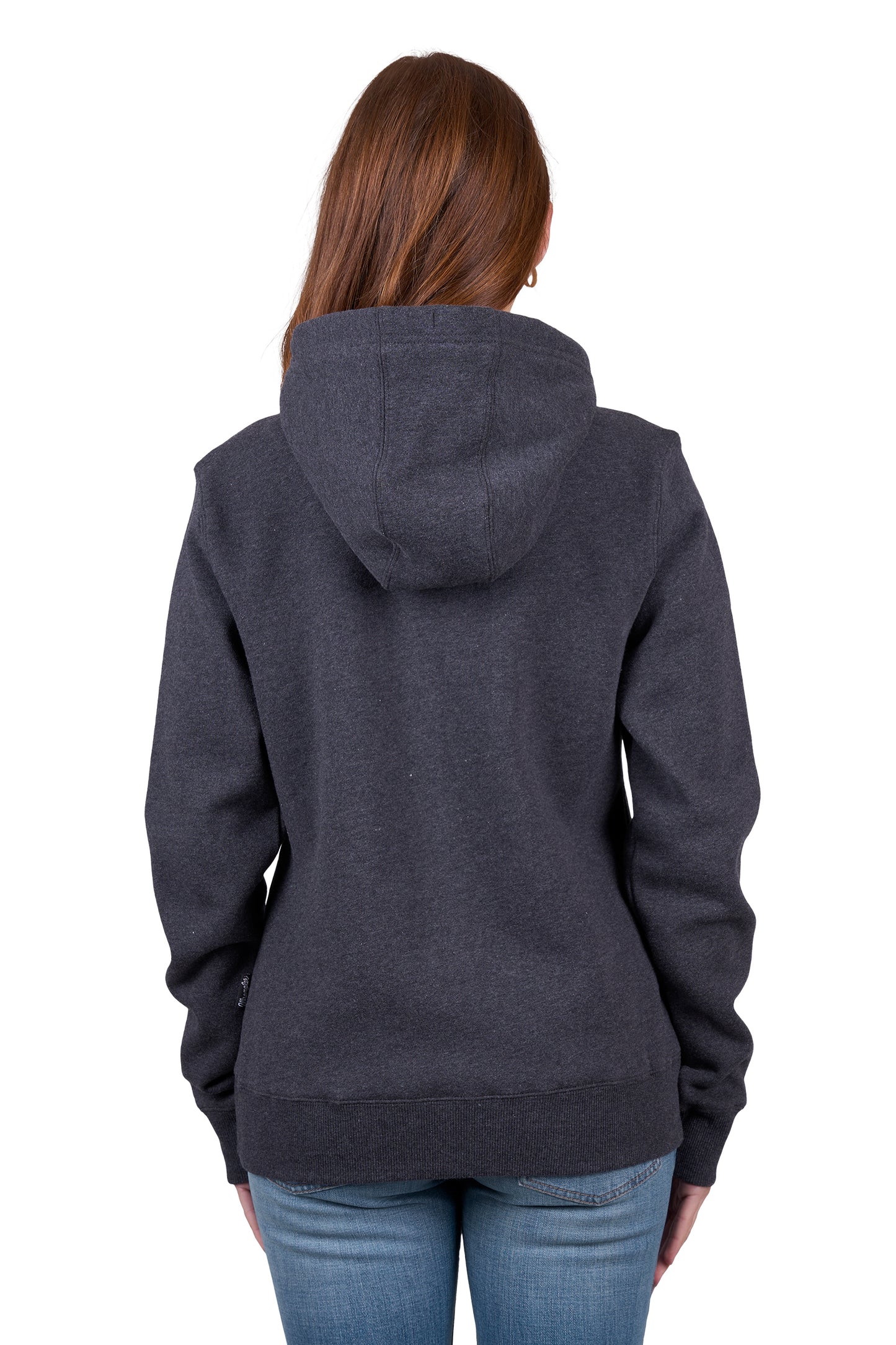 Wrangler Womens LOLA ZIP UP HOODIE - CHARCOAL MARLE