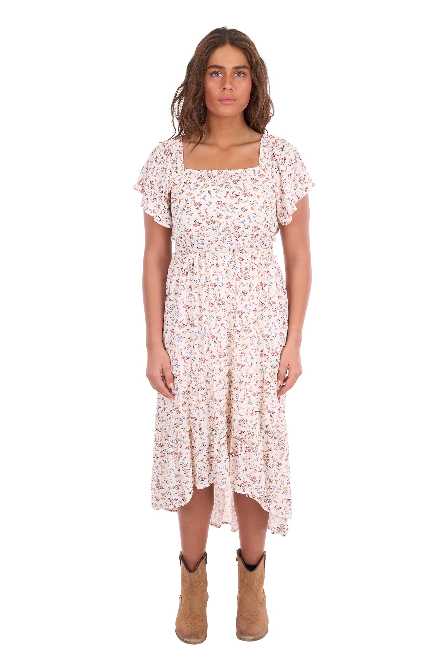Wrangler Women's Renee Short Sleeve Dress – Cream