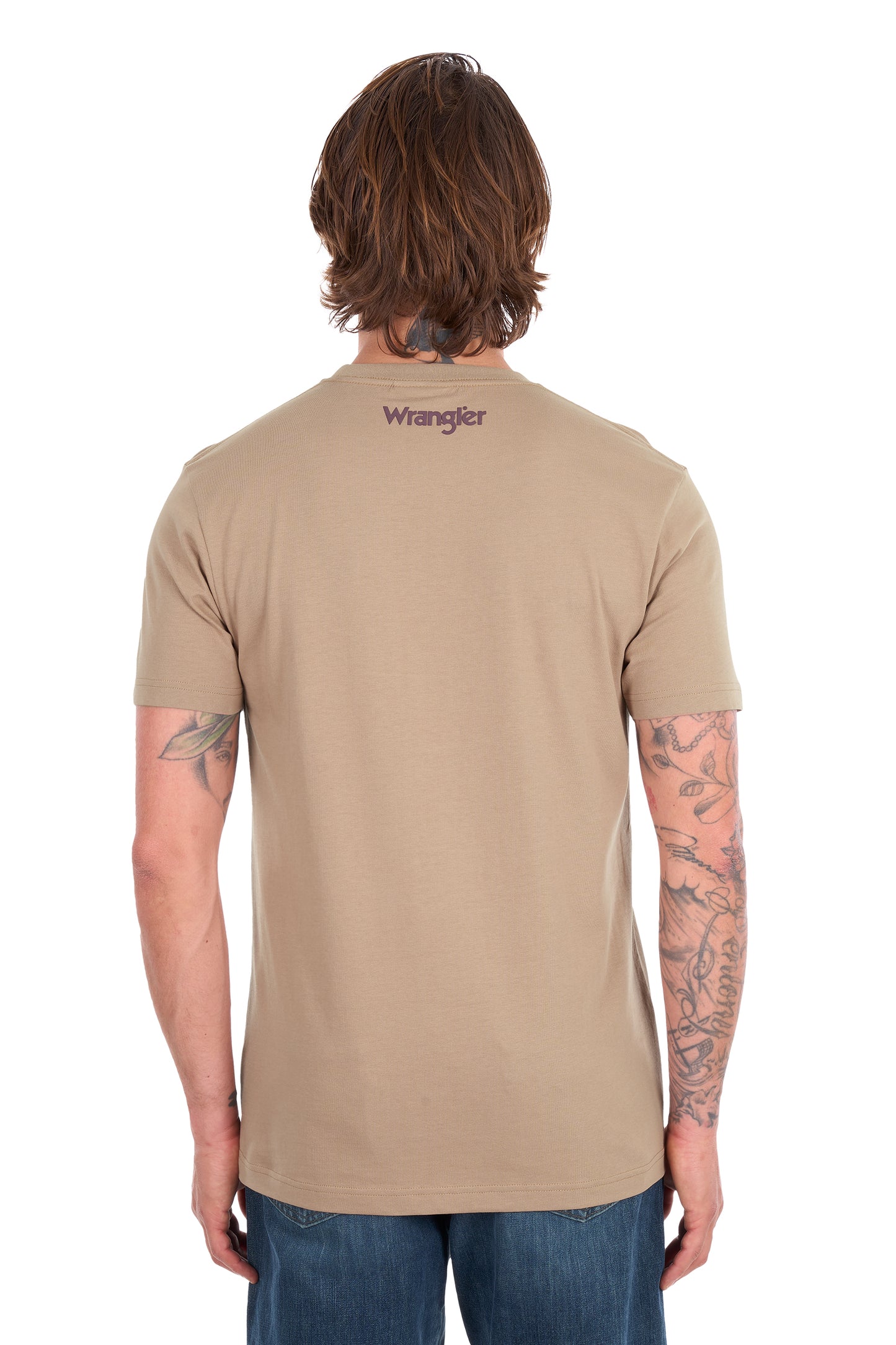 Wrangler Men's James Short Sleeve Tee - Tan