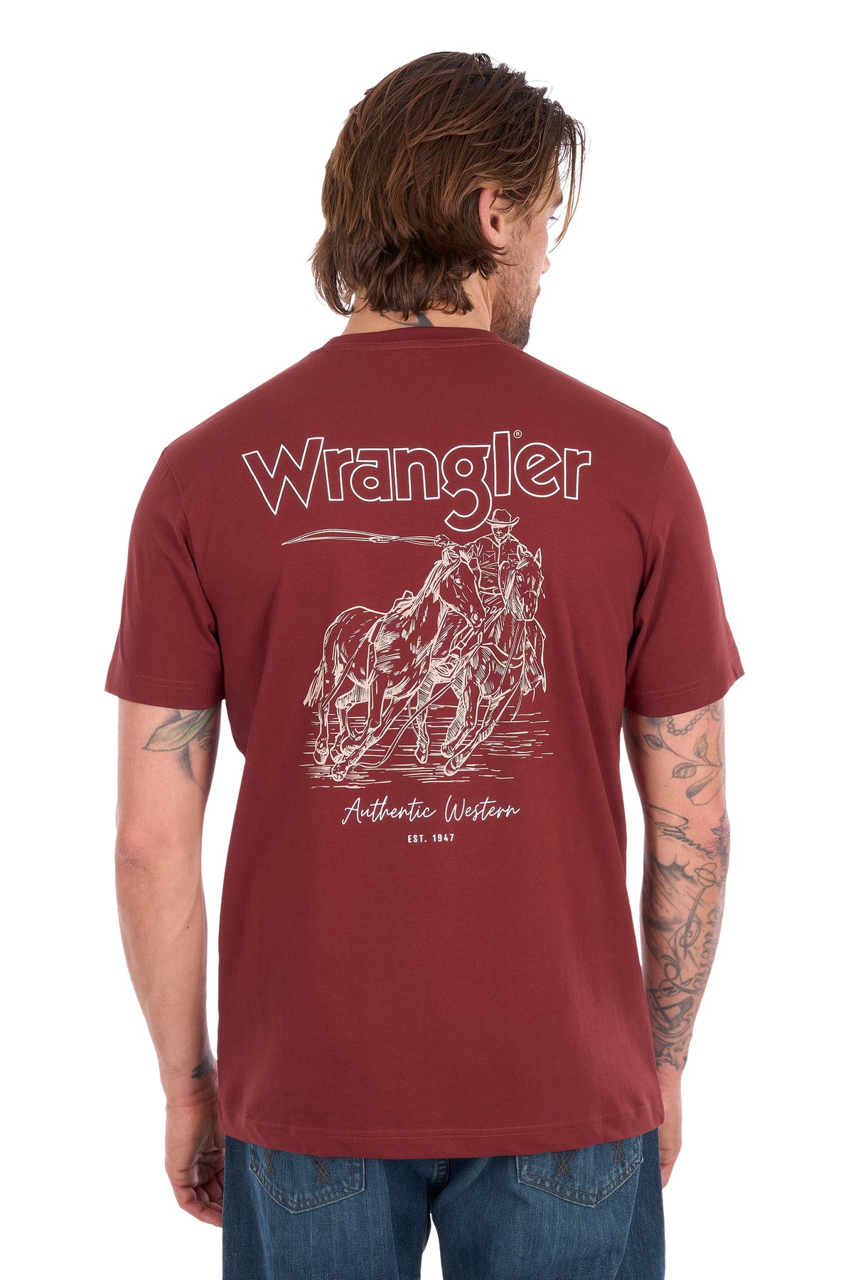 Wrangler Men's Richard Short Sleeve Tee - Cognac