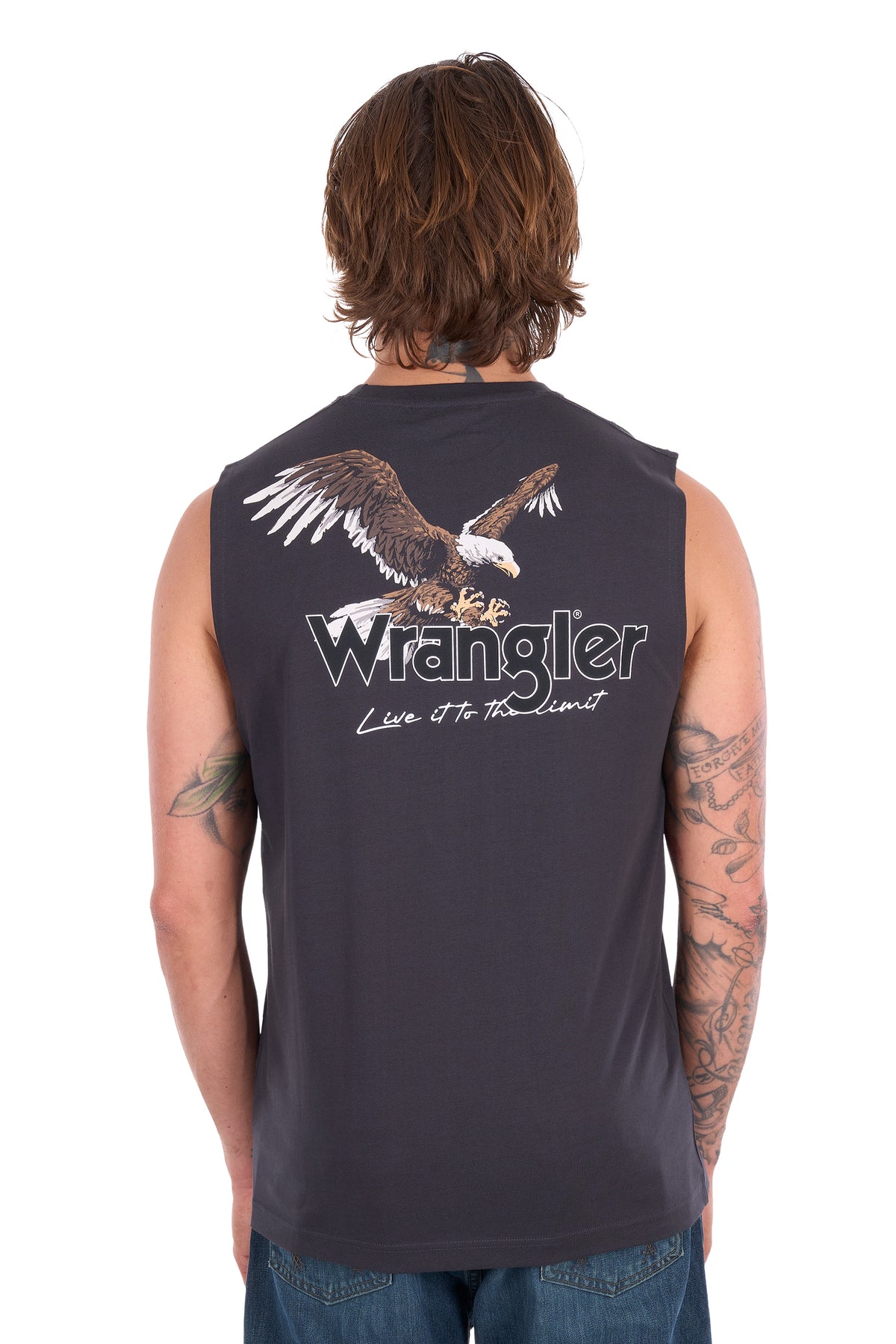 Wrangler Men’s Paul Muscle Tank – Charcoal