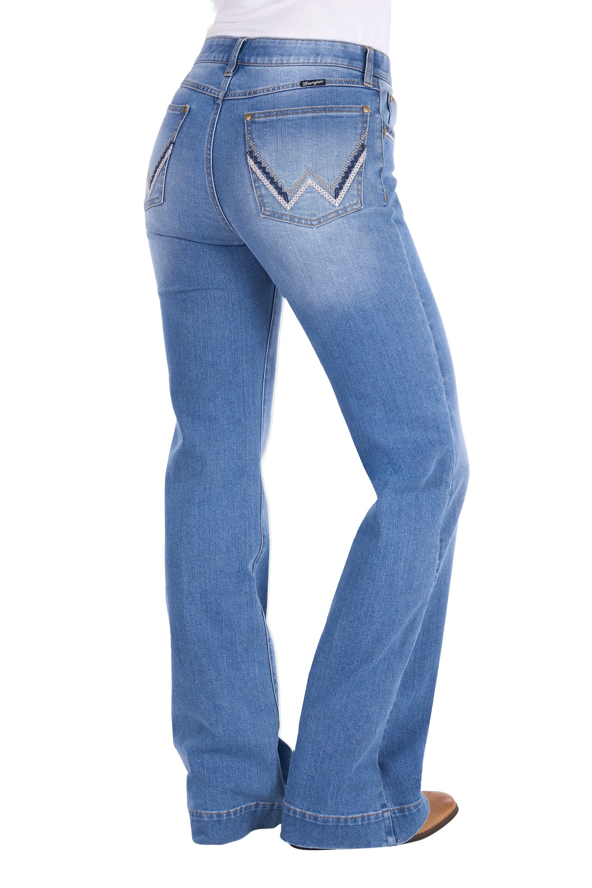 Wrangler Womens Margo Trouser Jean-Willow - Kora Blue