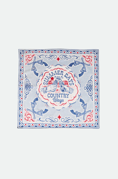 Ringers Western Summer Days Bandana Scarf - White