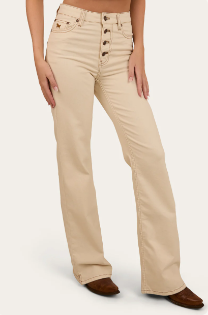 Ringers Western Womens Betsy High Rise Bootleg Jean - Off White - REG