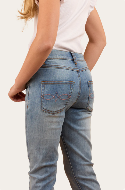 Ringers Western Kids Daphne Bootleg Jean - Light Blue