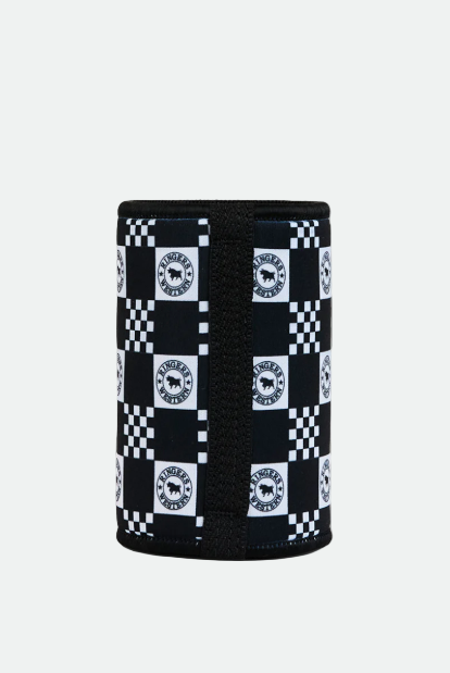 Ringers Western Check Stubby Cooler - Burgundy