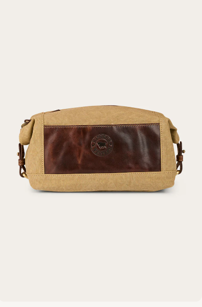 Ringers Western Waxicanvas Toiletry Bag - Cognac