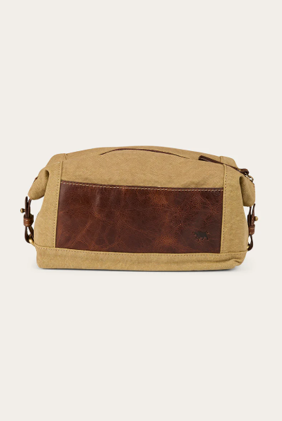 Ringers Western Waxicanvas Toiletry Bag - Cognac