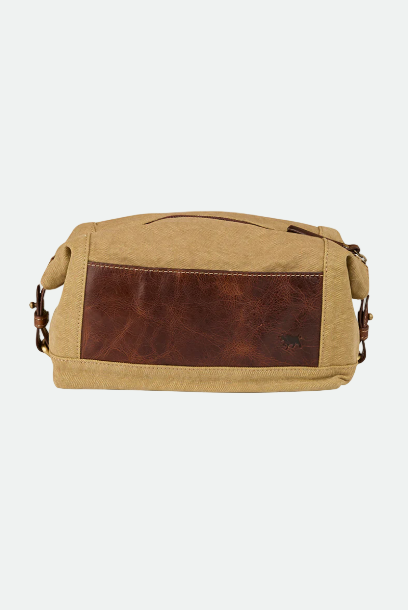 Ringers Western Waxicanvas Toiletry Bag - Cognac