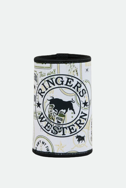 Ringers Western Aint My First Stubby Cooler - Off White / Black