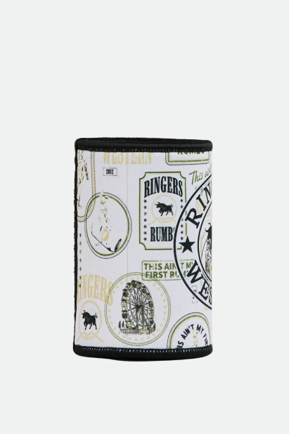 Ringers Western Aint My First Stubby Cooler - Off White / Black