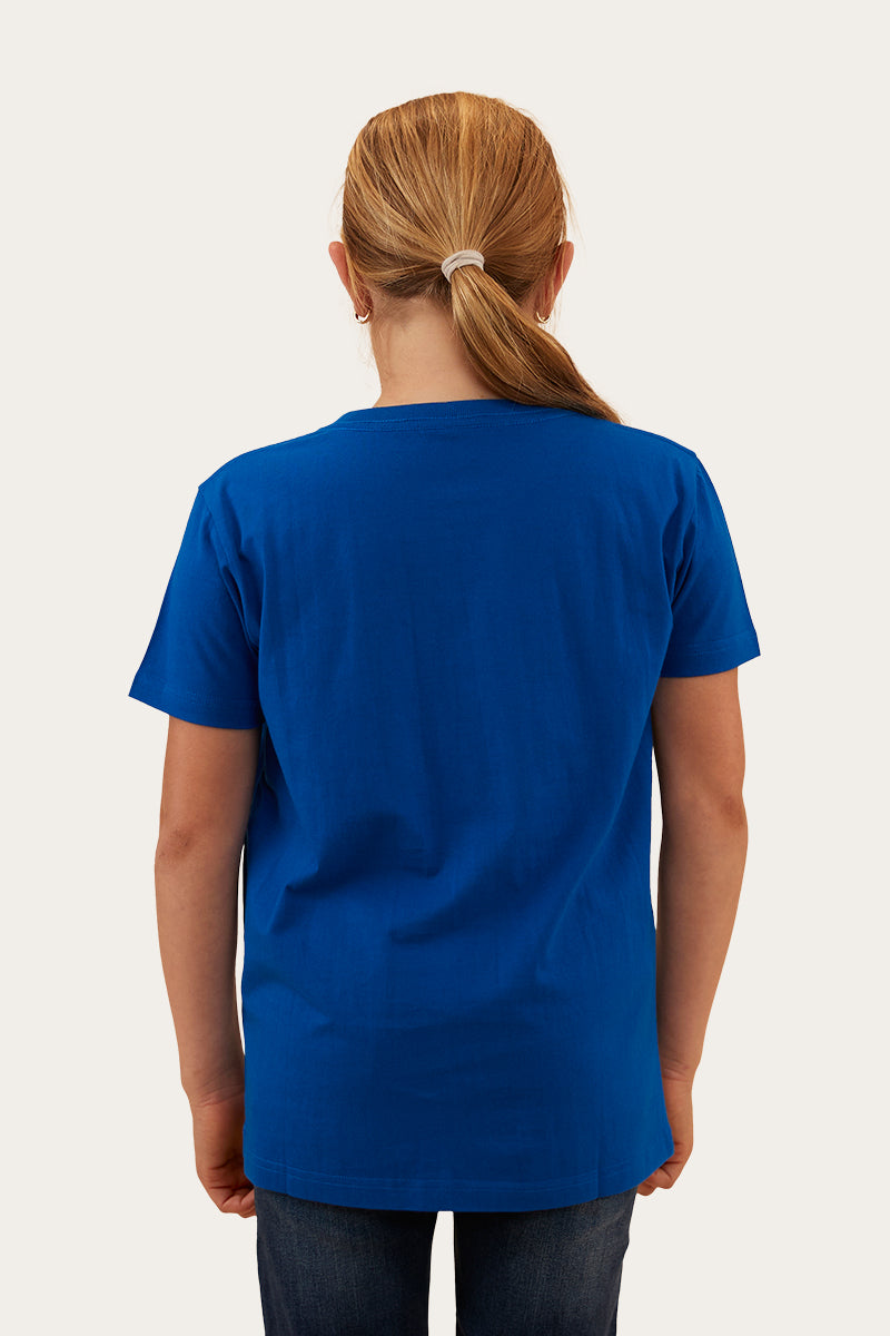RINGERS COUNTRY RAISED KIDS CLASSIC FIT T-SHIRT - SNORKEL BLUE