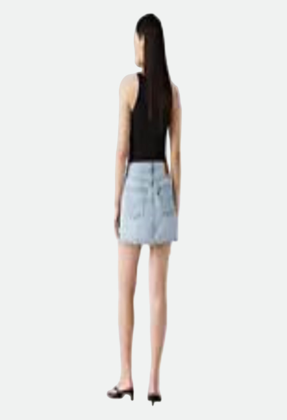Levis Women's Iconic Skirt - Light Indigo Worn In - Blue