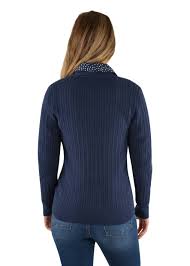 Murals Women's Knit Jumper - Navy (CLEARANCE)
