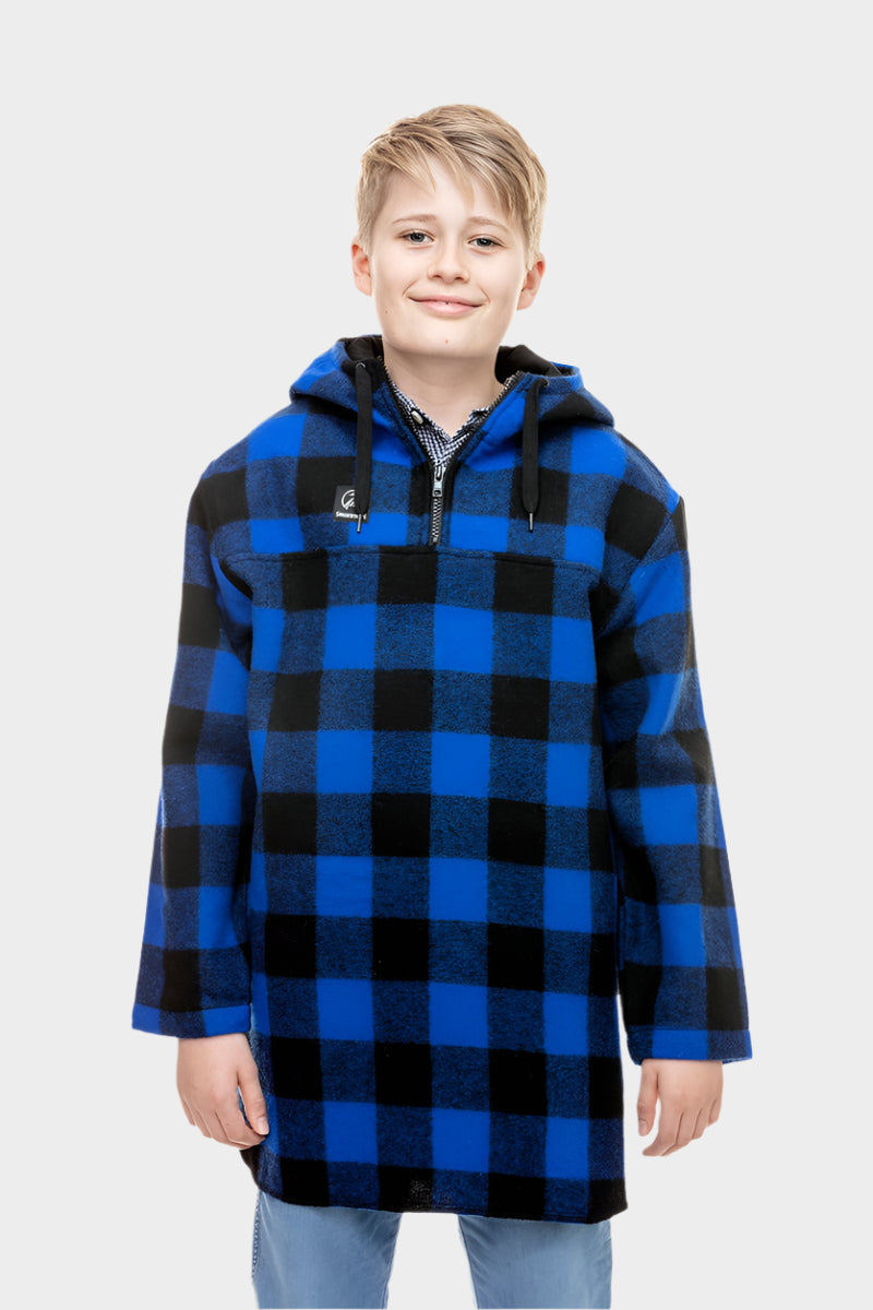 Swanndri Kid's Brixton Wool Bushshirt - Pacific Check