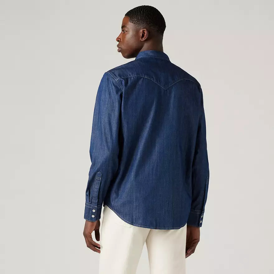 Levis Barstow Western Denim Shirt - Dark Wash