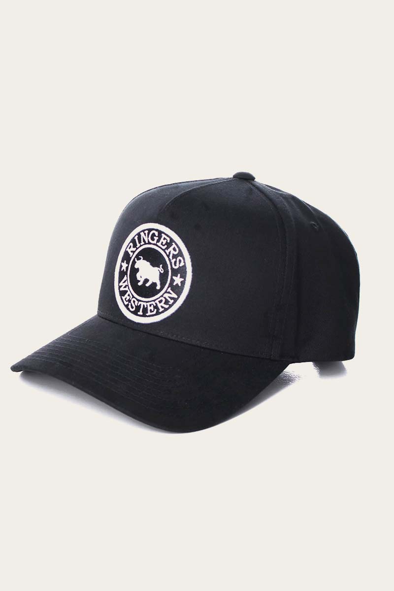 RINGERS WESTERN GROVER CANVAS BASEBALL CAP - BLACK