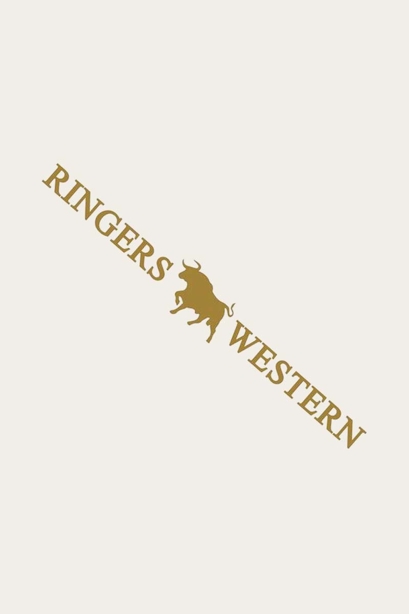 RINGERS WESTERN LARGE LONG DIE CUT STICKER