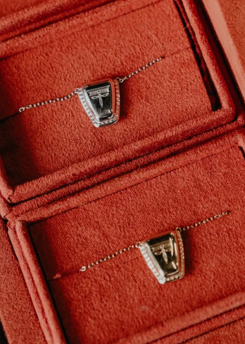 SpurWest Square Boot Tip Necklace