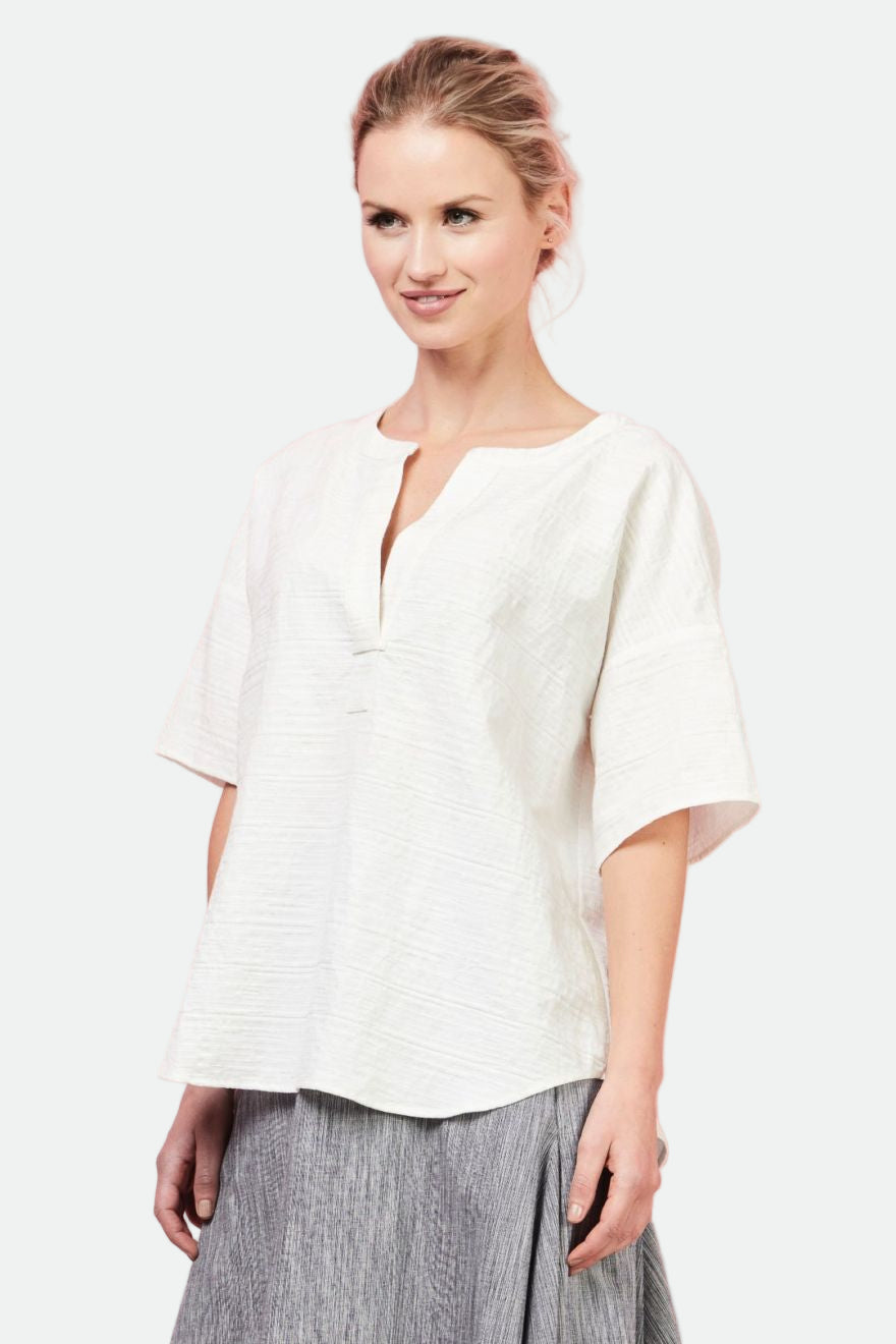 Saints the Label - Textural Top (White) H17120