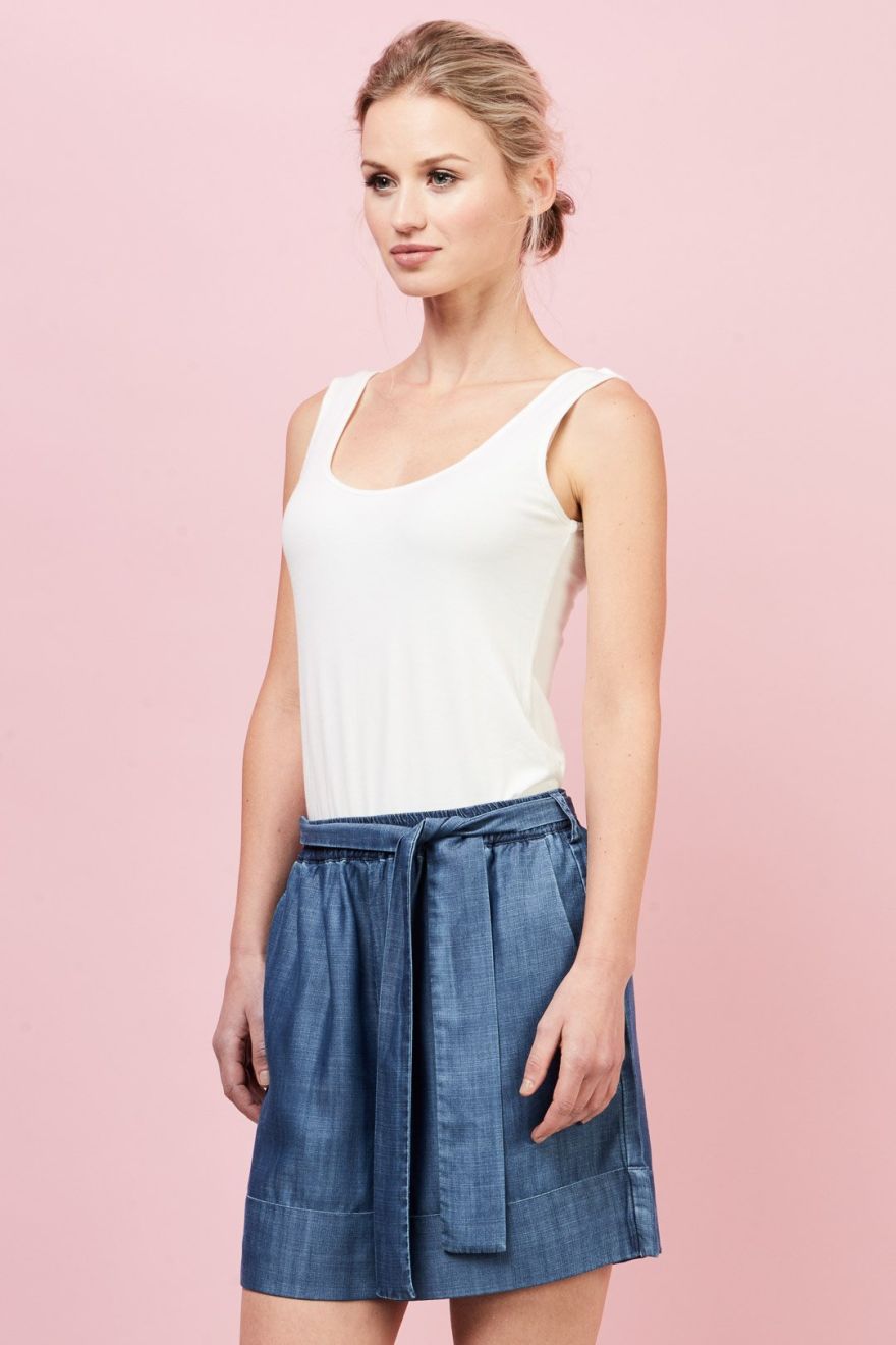 Saints the Label - Chambray Shorts (Plain Chambray) H17502