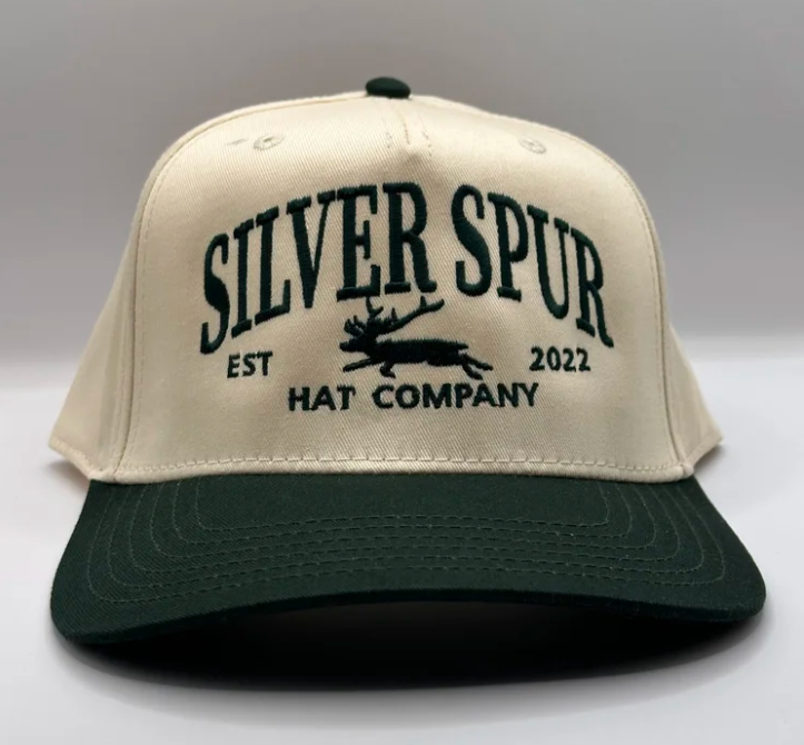 Silver Spur Embroidered Jackalope Cap - Green