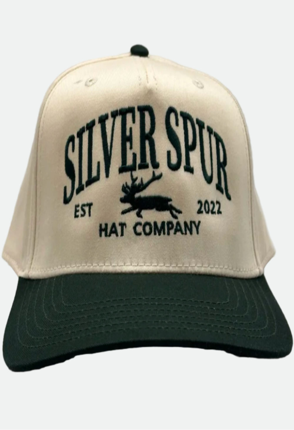 Silver Spur Embroidered Jackalope Cap - Green