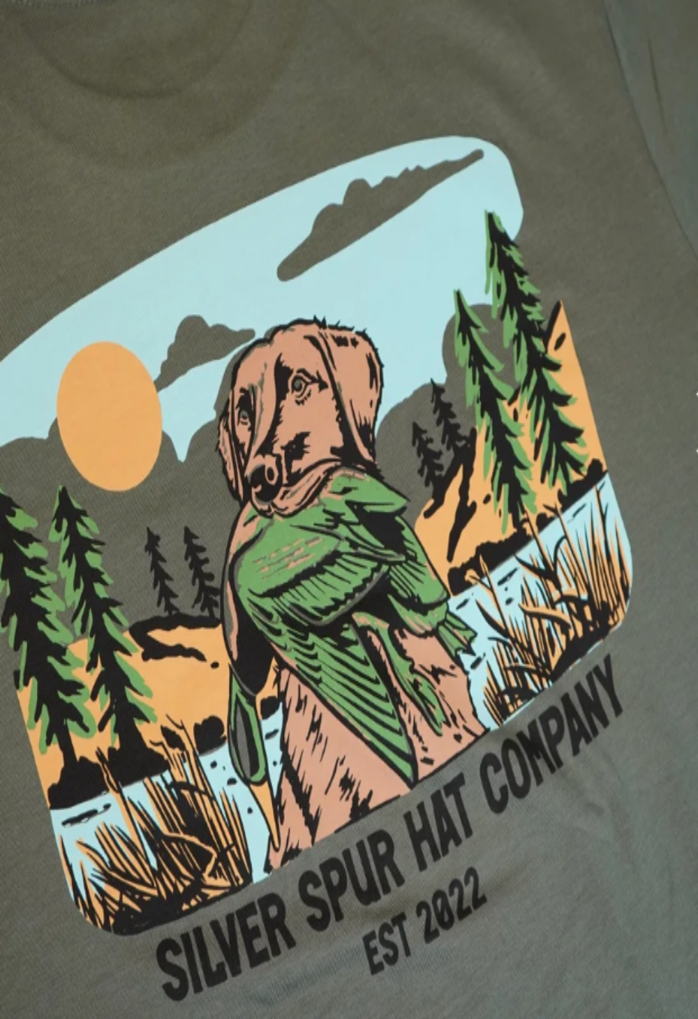 Silver Spur Men's Hunting Dog - Cypress Green