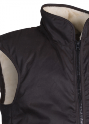 Styx Mill Brown "Shearling" Lined Vest