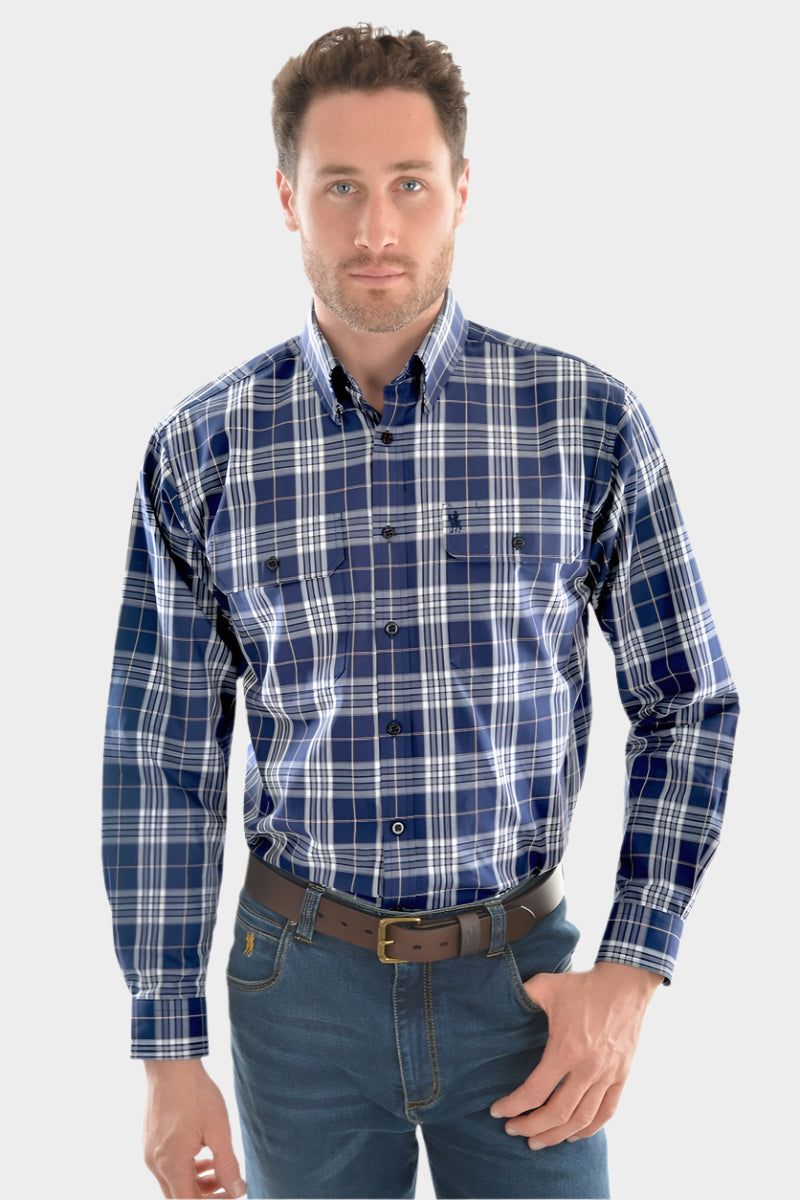 Thomas Cook Men's Cross Thermal Check 2-Pocket L/S Shirt