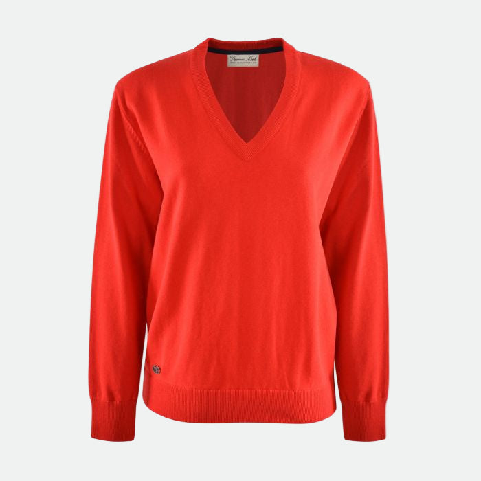 Thomas Cook V-Neck Cashmere Blend Jumper - SALE