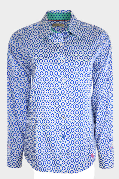 Thomas Cook Women's Harington L/S Shirt - Blue/White