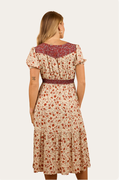 Ringers Western Womens Twyla Midi Dress - Off White