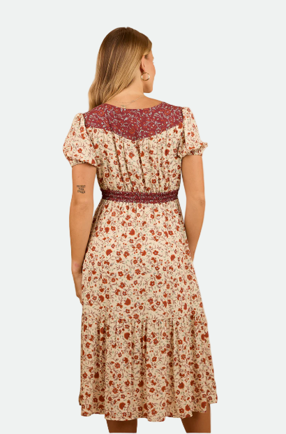 Ringers Western Womens Twyla Midi Dress - Off White