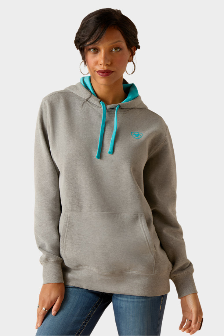 Ariat Women's Equipment Hoodie - Heather Grey (10048637)