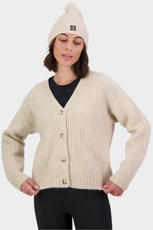 Swanndri Women's Dawson Mohair Cardigan - Sandshell