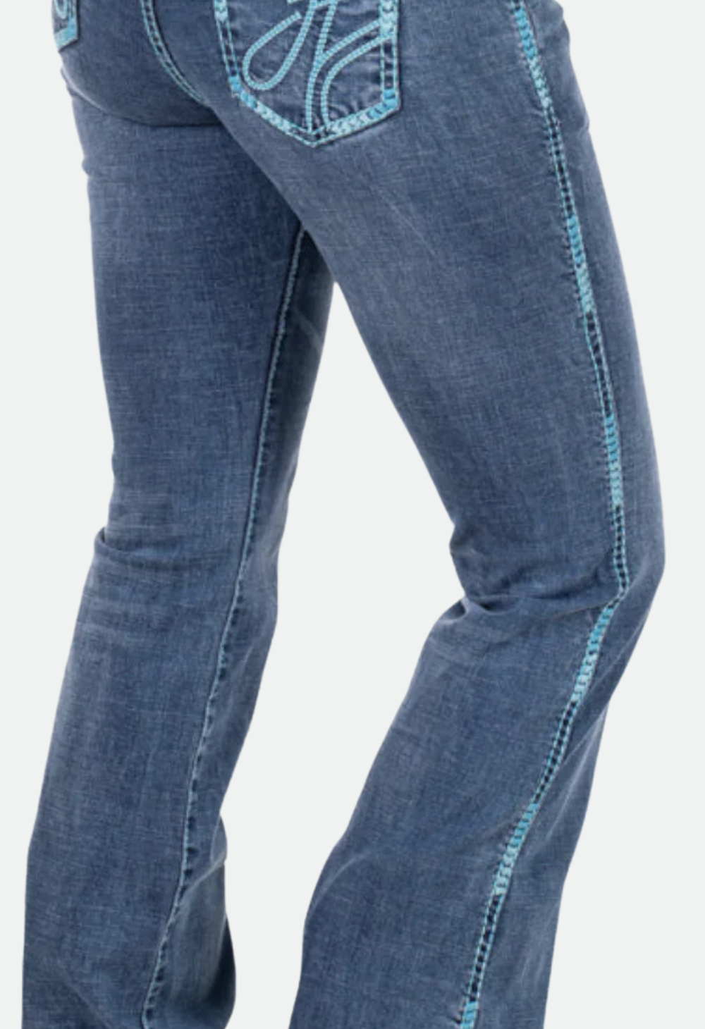 Hitchley & Harrow "SR2228" Turquoise Mix Stitch Comfort Cut 35Leg