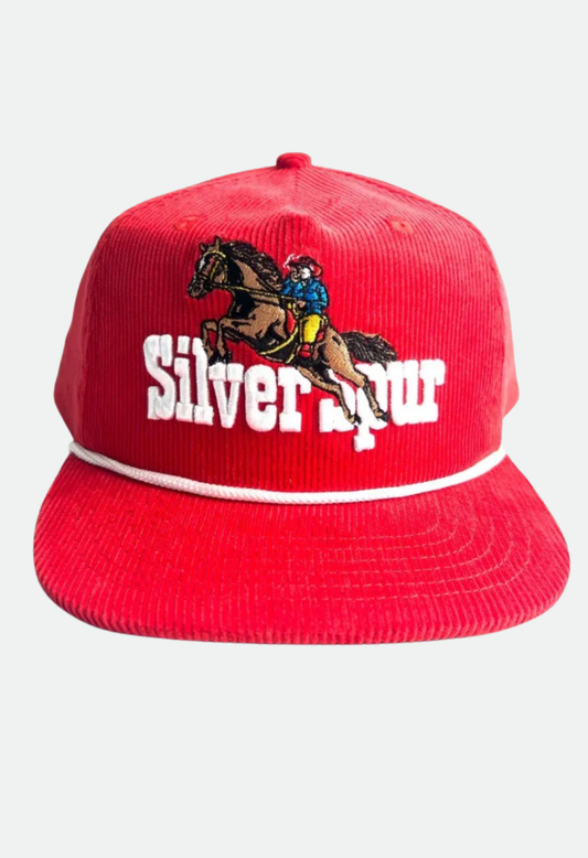Silver Spur Hat Co. Caballo Red Corduroy Cap