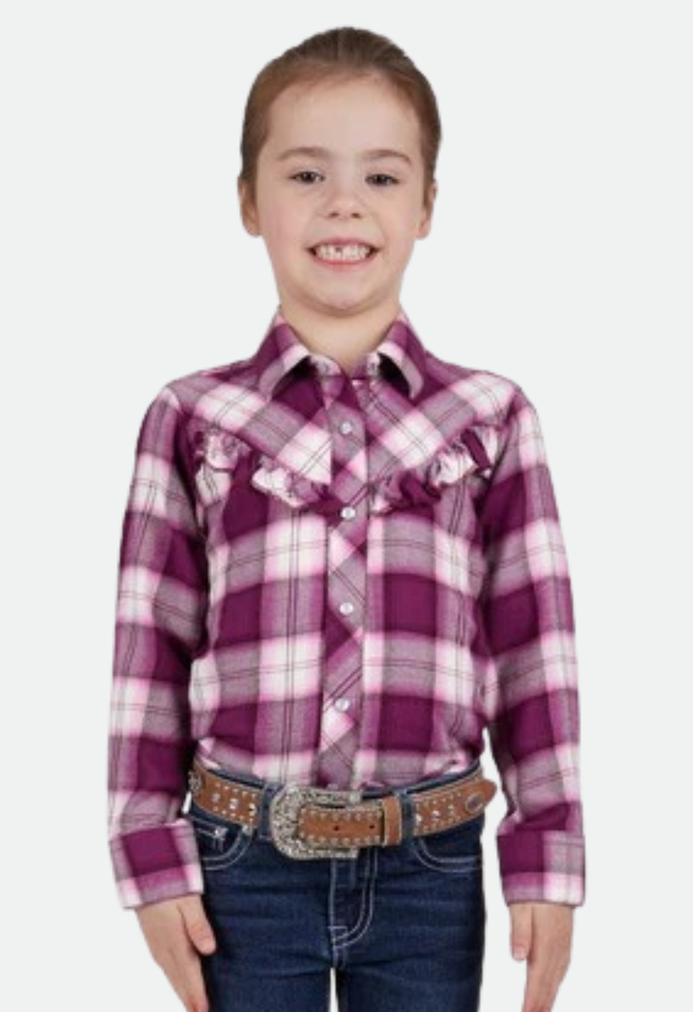 PURE WESTERN GIRLS SHAKIA L/S SHIRT (PURPLE/PINK)
