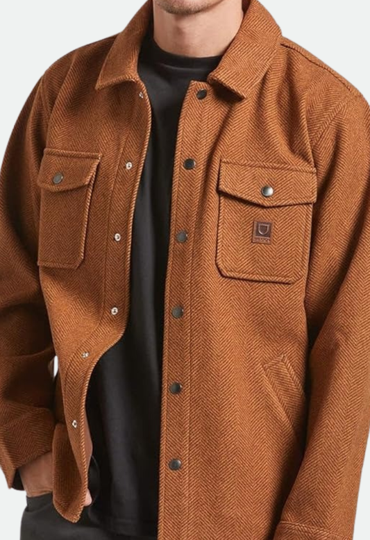 Brixton Durham Brushed Jacket - Brushed Pinecone