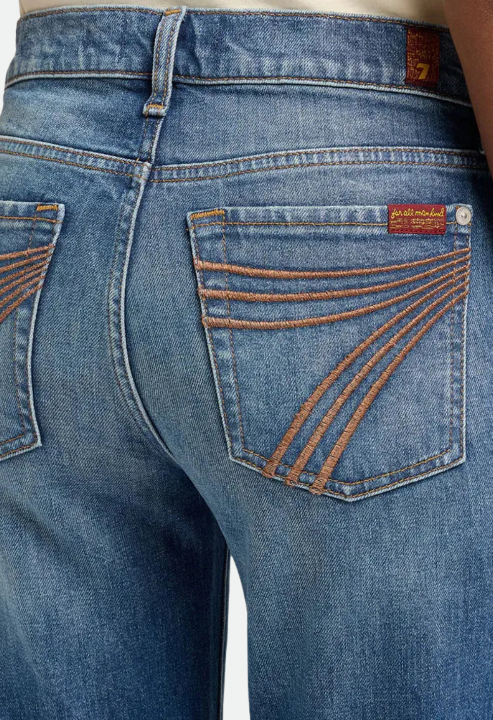 7 For All Mankind Dojo Jean - Blue Core Bronze