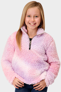 Roper Girls Polar Fleece Tie Dye Pullover - FINAL SALE