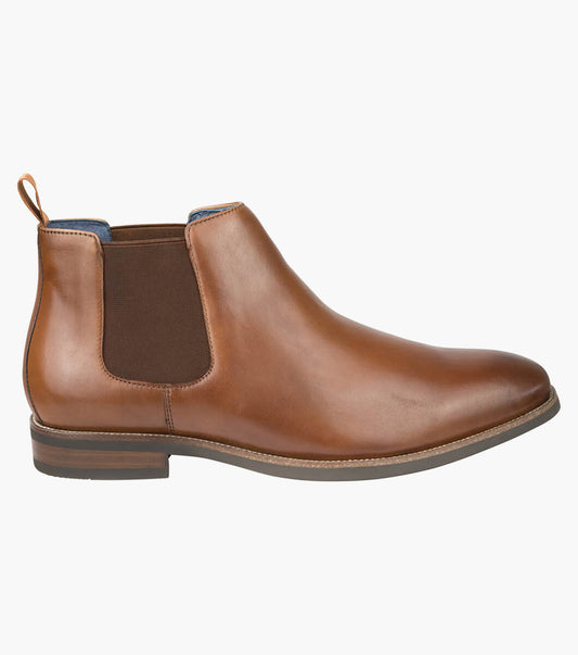 Florsheim Men's Ceduna Plain Toe Chelsea Boot - Cognac