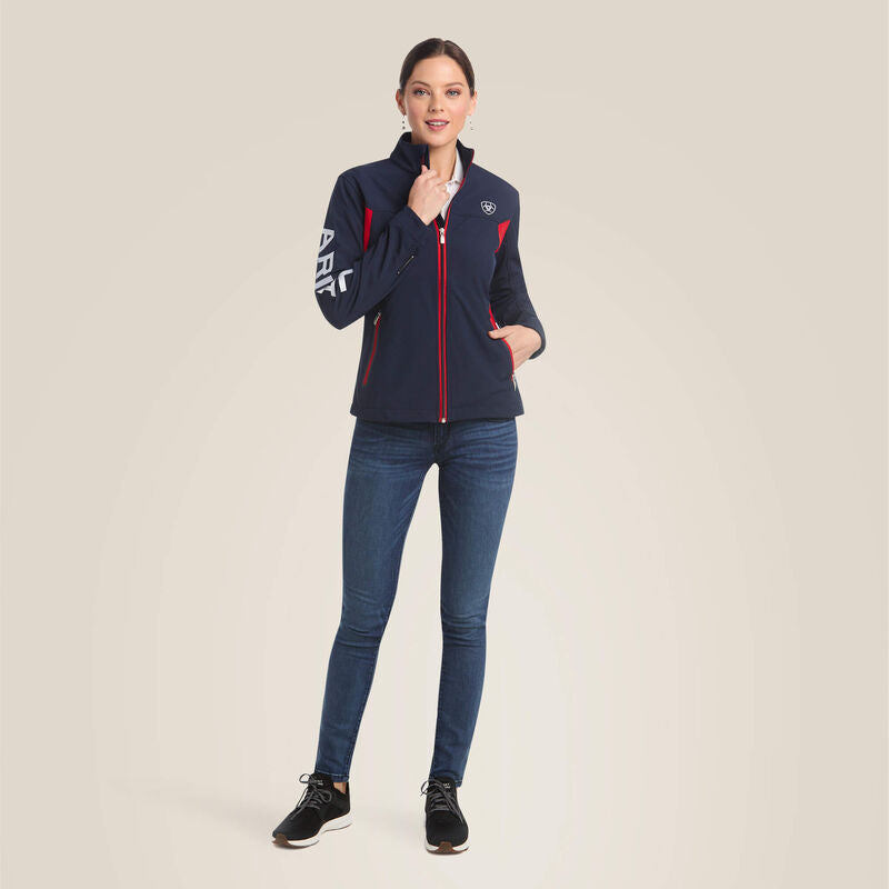 Ariat Ladies New Team Softshell Jacket - Navy